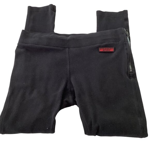Burberry Pants - Burberry Sport Black Size Zipper Leggins Size L